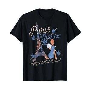 Disney Pixar Ratatouille Remy Paris France Poster T-Shirt